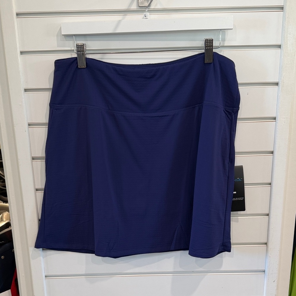 IBKUL Navy Blue Athletic Skort